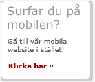 Surfar du med mobilen? Gå till BiTAs mobila website i stället! Surfar du med mobilen? Gå till BiTAs mobila website i stället!